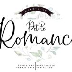 Petite Romance Font Poster 1