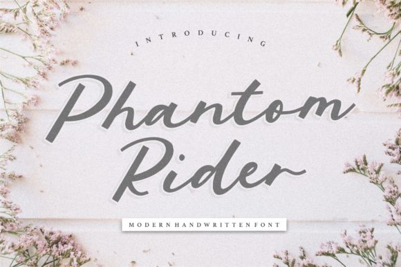 Phantom Rider Font Poster 1