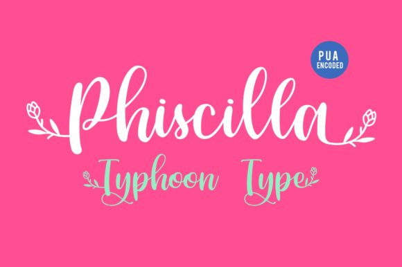 Phiscilla Font Poster 1