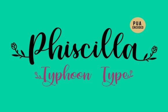 Phiscilla Font Poster 2