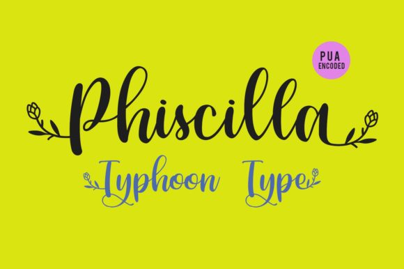 Phiscilla Font Poster 3