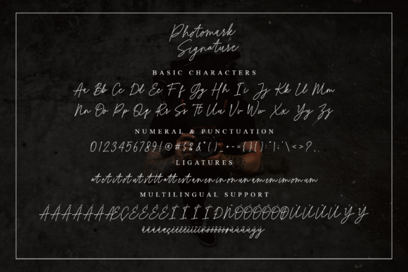 Photomark Signature Font Poster 9