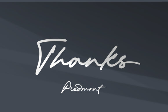 Piedmont Font Poster 13