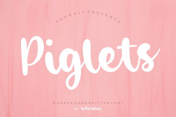 Piglets Font Poster 1