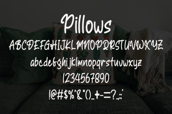 Pillows Font Poster 4