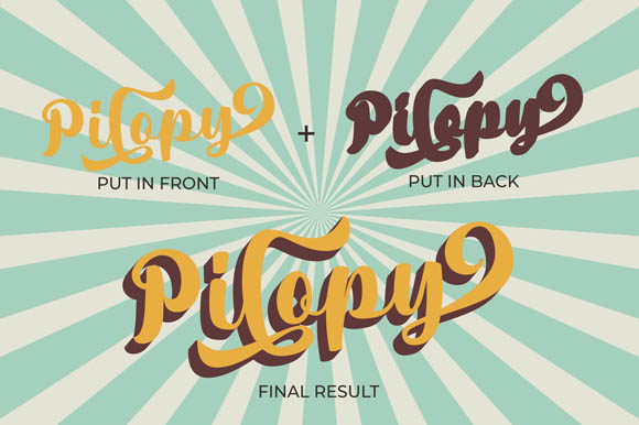 Pilopy Font Poster 2