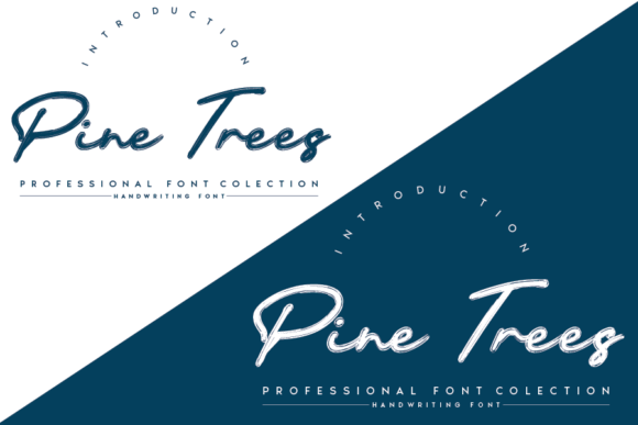 Pine Trees Font Poster 2