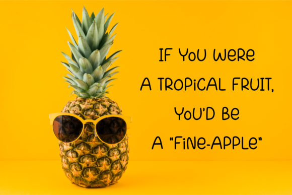 Pineapple Font Poster 2