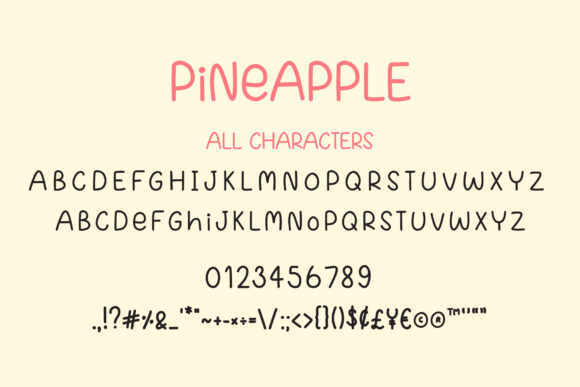 Pineapple Font Poster 3