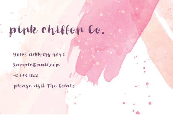 Pink Chiffon Font Poster 2