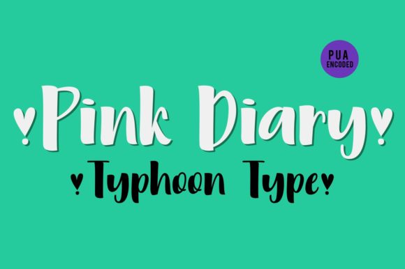 Pink Diary Font Poster 2