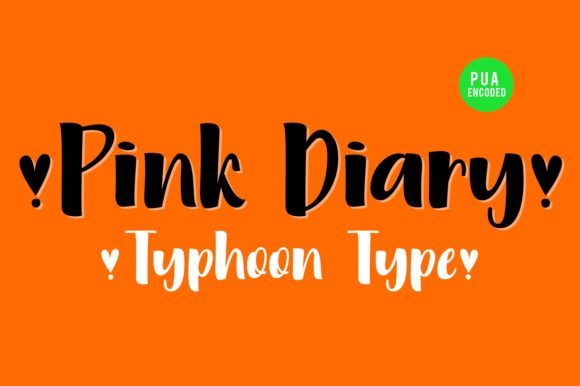 Pink Diary Font Poster 3