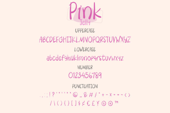 Pink Jelly Font Poster 3