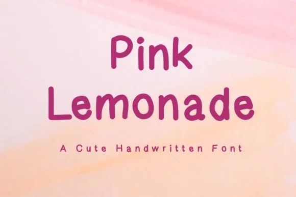 Pink Lemonade Font Poster 1