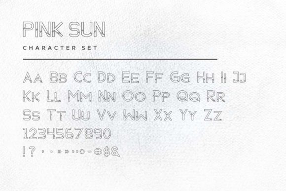 Pink Sun Font Poster 11