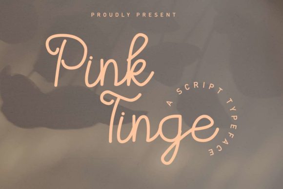 Pink Tinge Font Poster 1