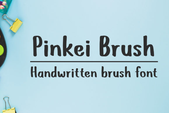Pinkei Brush Font Poster 1