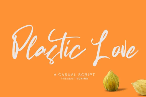 Plastic Love Font Plastic Love Font Poster 1