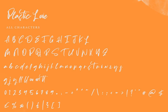 Plastic Love Font Poster 5