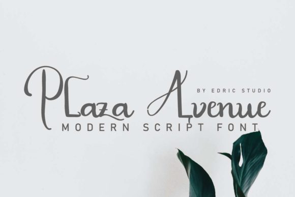 Plaza Avenue Font Poster 2