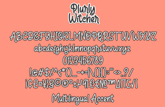 Plurly Witcher Font Poster 3