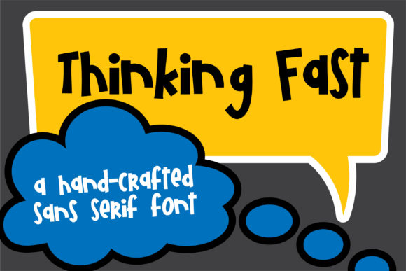 PN Thinking Fast Font Poster 1