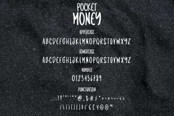 Pocket Money Font Poster 3