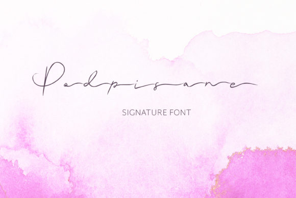 Podpisane Font Poster 1