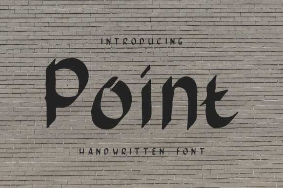 Pointed Font