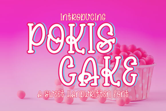 Pokis Cake Font Poster 1