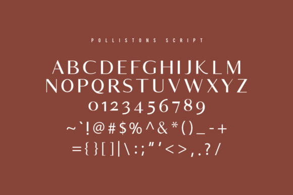 Pollistons Font Poster 8