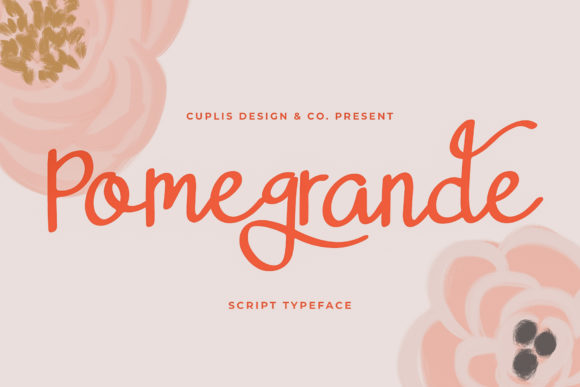 Pomegrande Font Poster 1