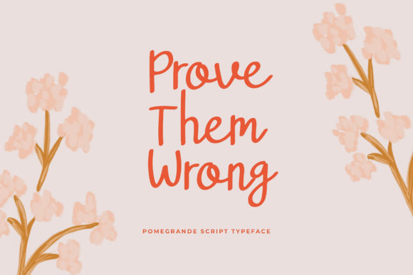 Pomegrande Font Poster 2