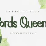 Pords Queens Font Poster 1