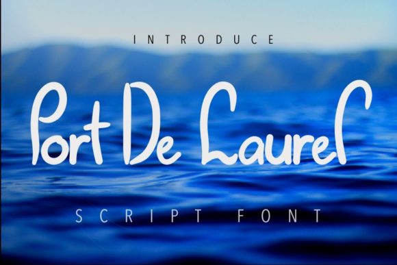 Port De Laurel Font Poster 1