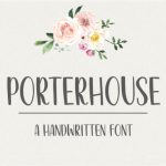 Porterhouse Font Poster 1