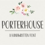 Porterhouse Font Poster 1