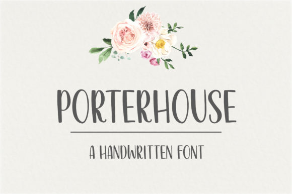 Porterhouse Font Poster 1