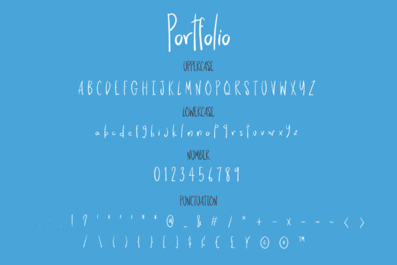 Portfolio Font Poster 3