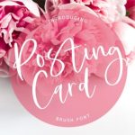 Posting Card Font Poster 1