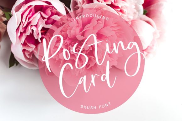 Posting Card Font Poster 1