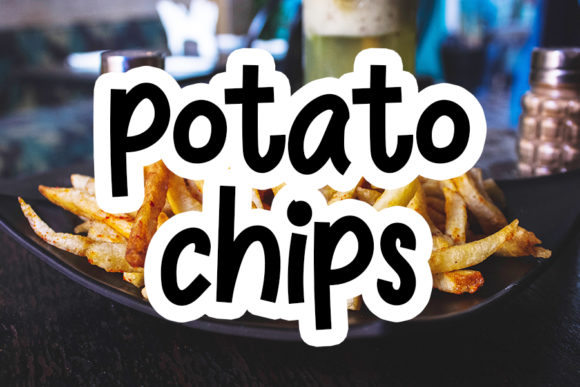Potato Chips Font Poster 1