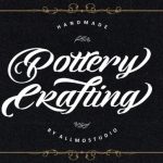 Pottery Crafting Font Poster 1