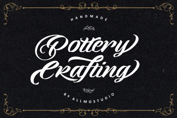 Pottery Crafting Font Poster 1
