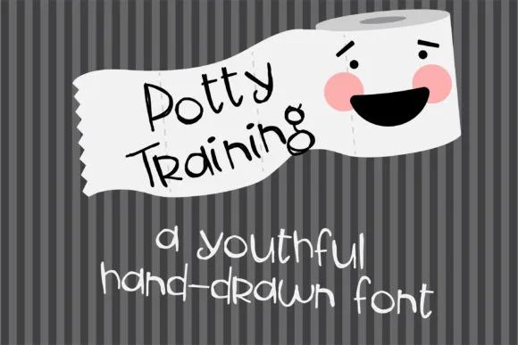 Potty Training Font Potty Training Font Poster 1