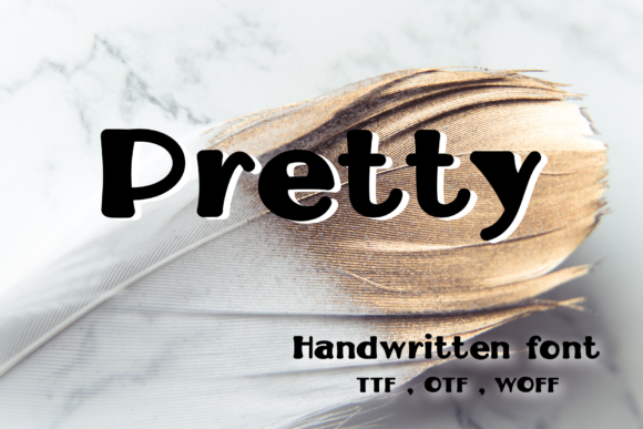 Pretty Font Pretty Font Poster 1