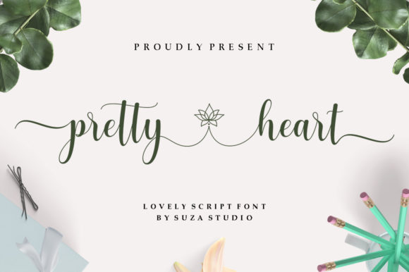Pretty Heart Font Poster 1