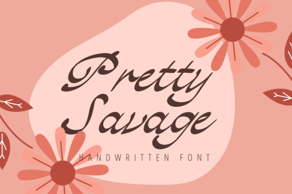 Pretty Savage Font Poster 1