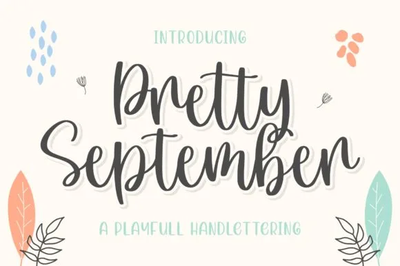 Pretty September Font Pretty September Font Poster 1