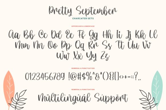 Pretty September Font Poster 7